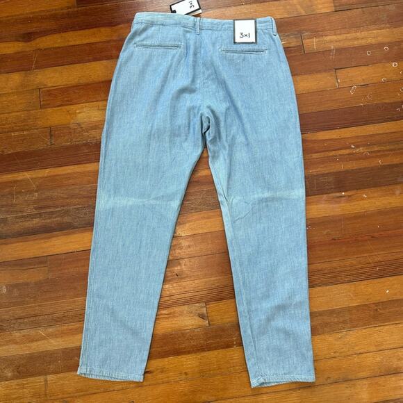 NWT 3x1 Berto Midrise Pleated Trouser, 30x30, NYC Designer - Picture 8 of 11